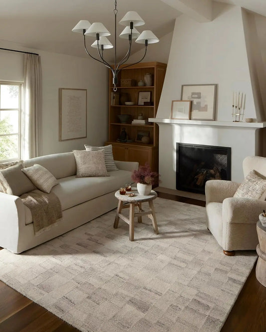 Ivory 7'-9" x 9'-9" Area Rug Amber Lewis x Loloi Rocky Collection