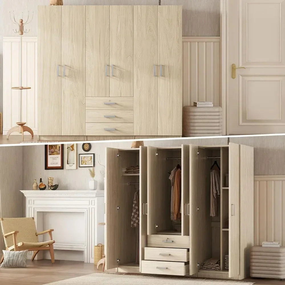 Large Wardrobe Closet 6 Doors