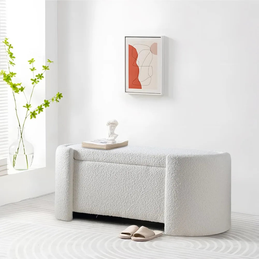 Modern Storage Ottoman Bench