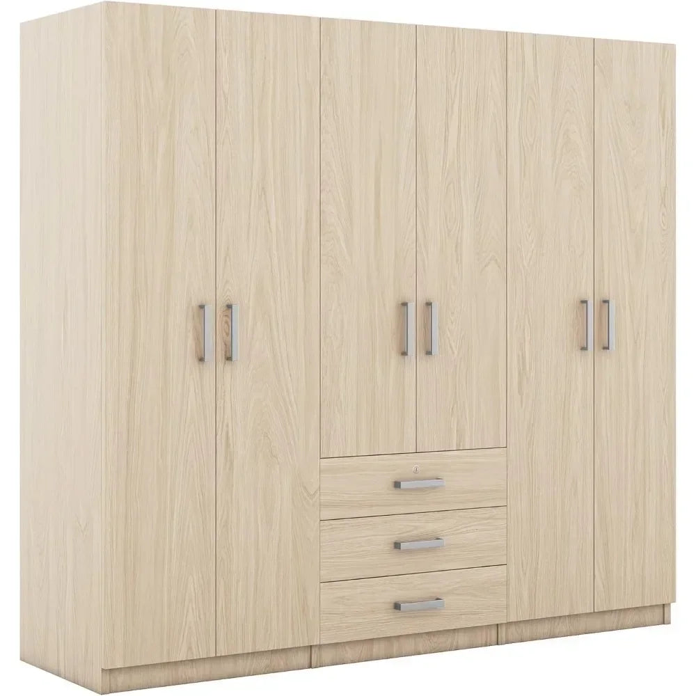 Large Wardrobe Closet 6 Doors