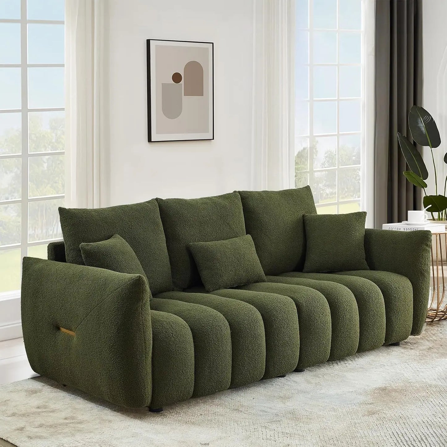 82" Comfy Modern Teddy Cloud Sofa