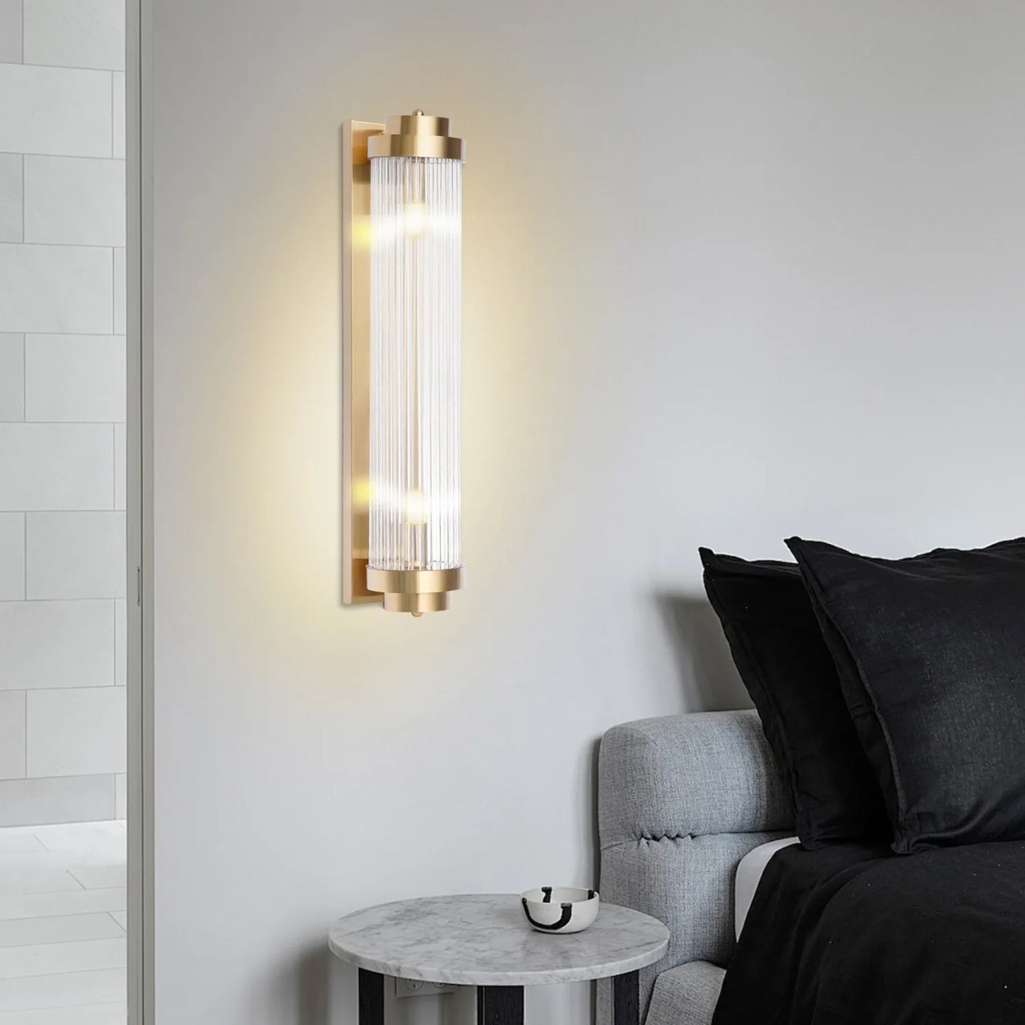 Modern Indoor Brass Wall Sconce Light