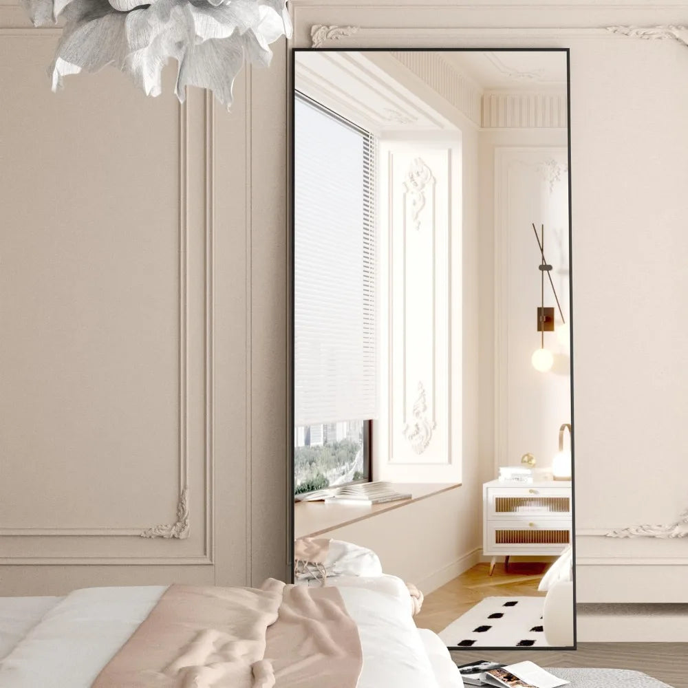65"x24" Full Length Black Mirror