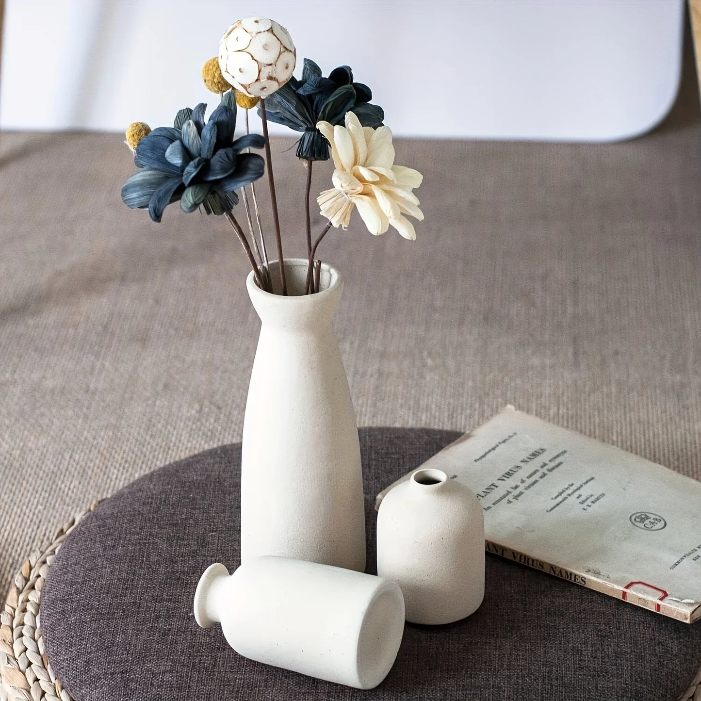 Modern Ceramic Vase Set of 3