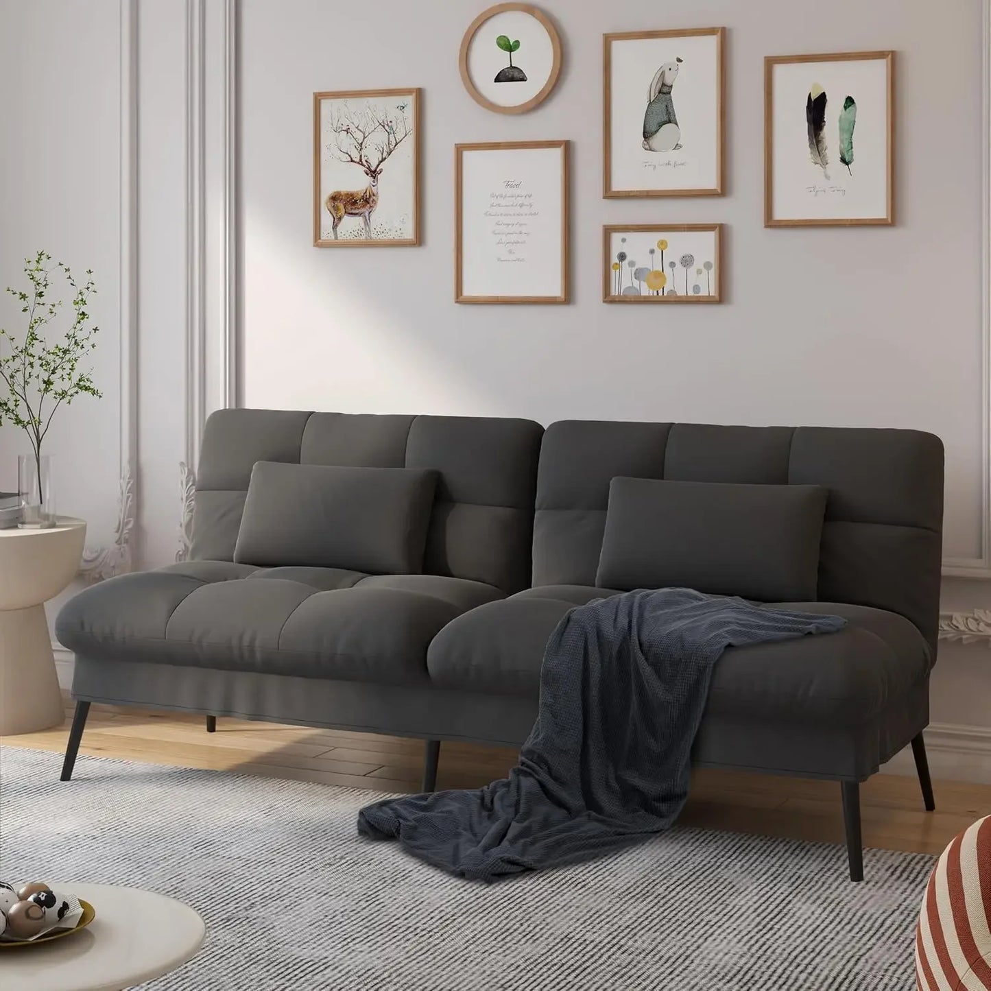68” Convertible Futon Sofa Bed