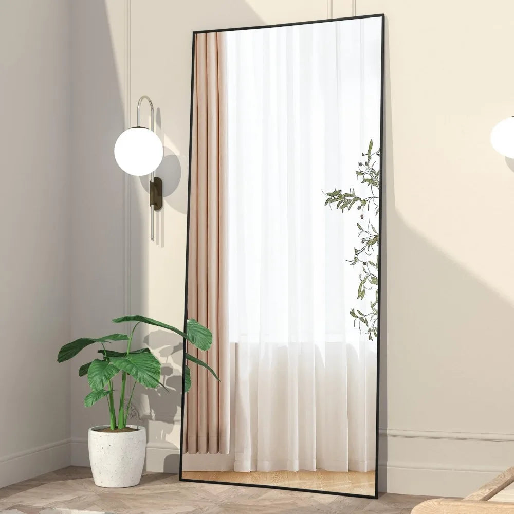 65"x24" Full Length Black Mirror