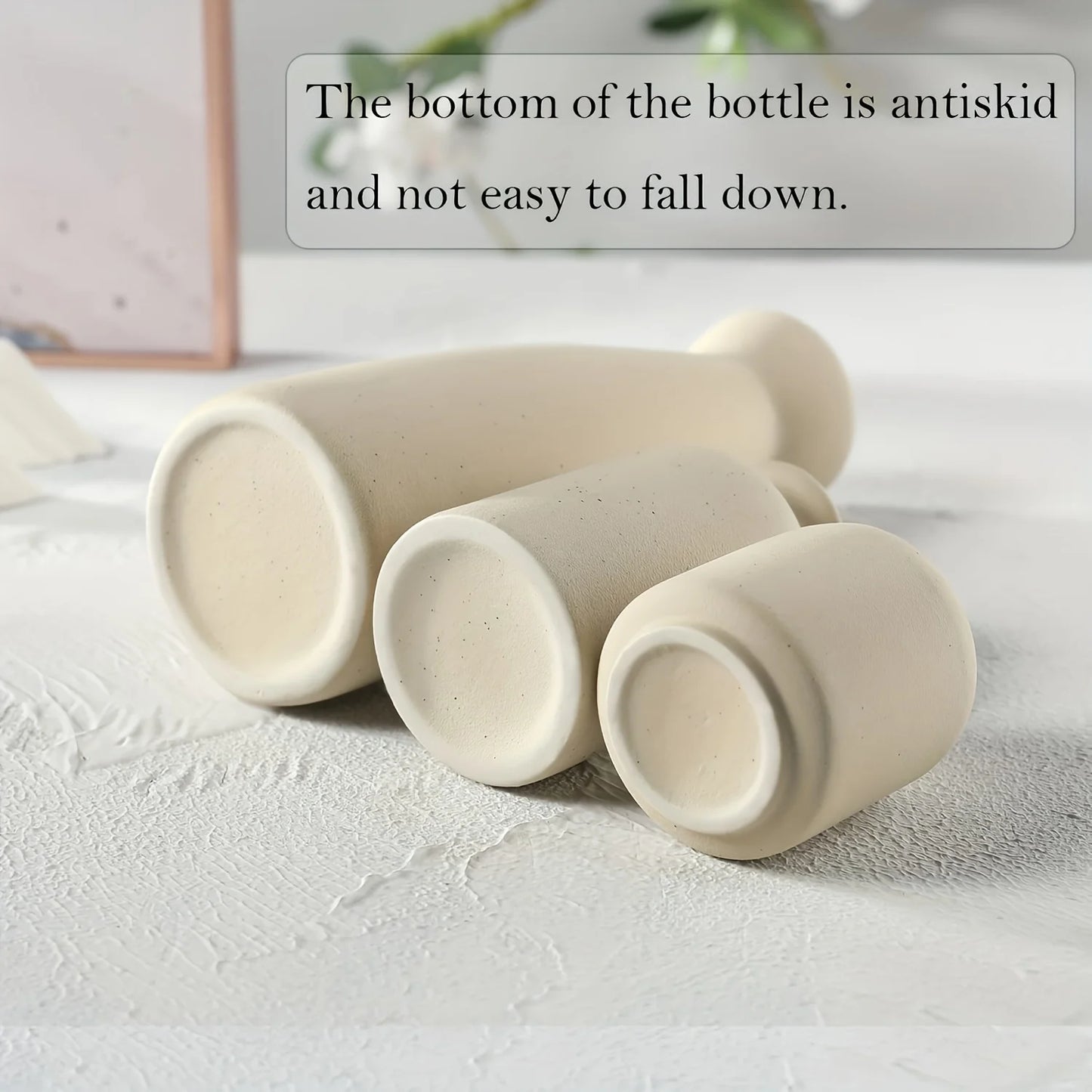 Modern Ceramic Vase Set of 3