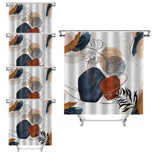 Stylish 72"x72" 5PCS/1PC Modern Shower Curtain Set