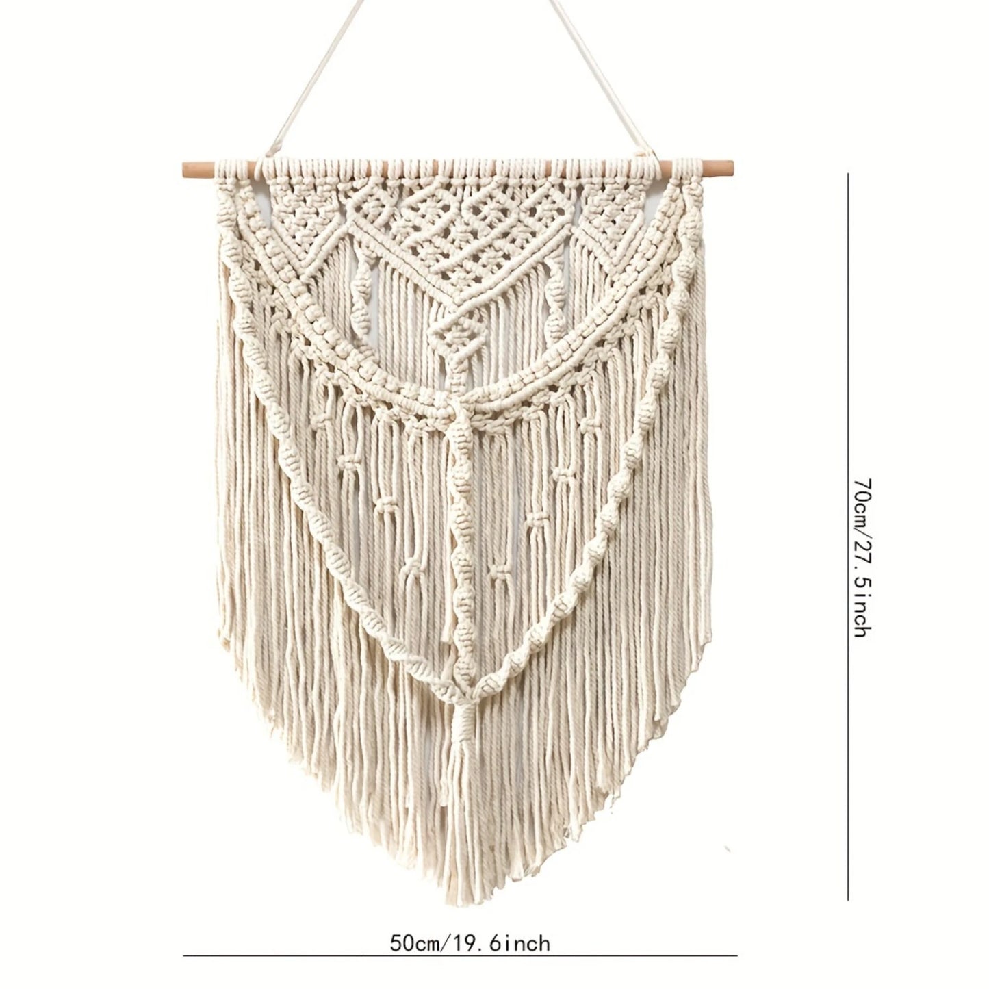 1pc Handmade Woven Bohemian Macrame Tapestry