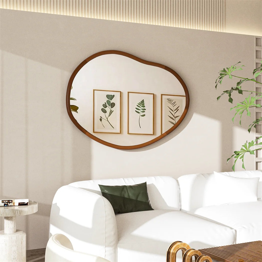 Full Length Wood Mirror Wall