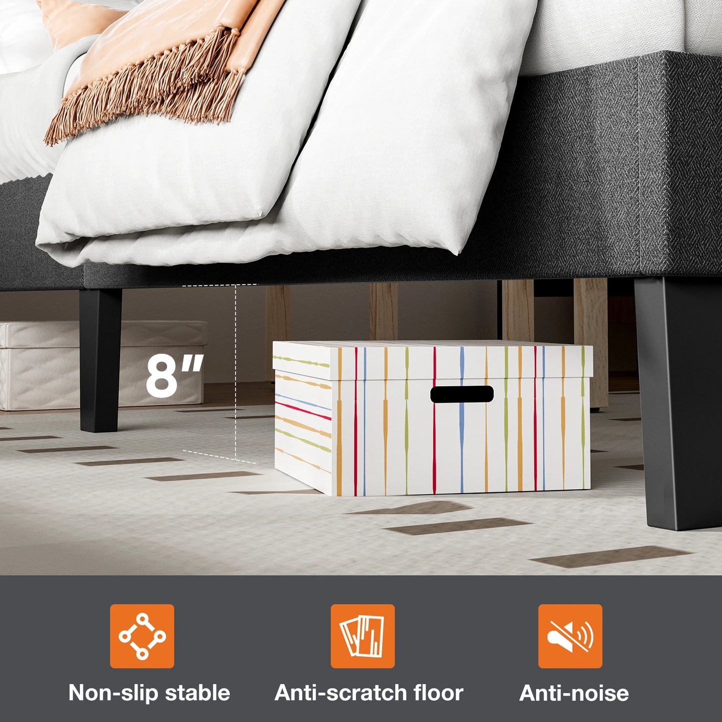 Queen Bed Frame with Headboard