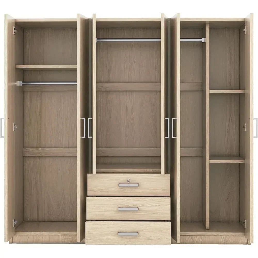 Large Wardrobe Closet 6 Doors
