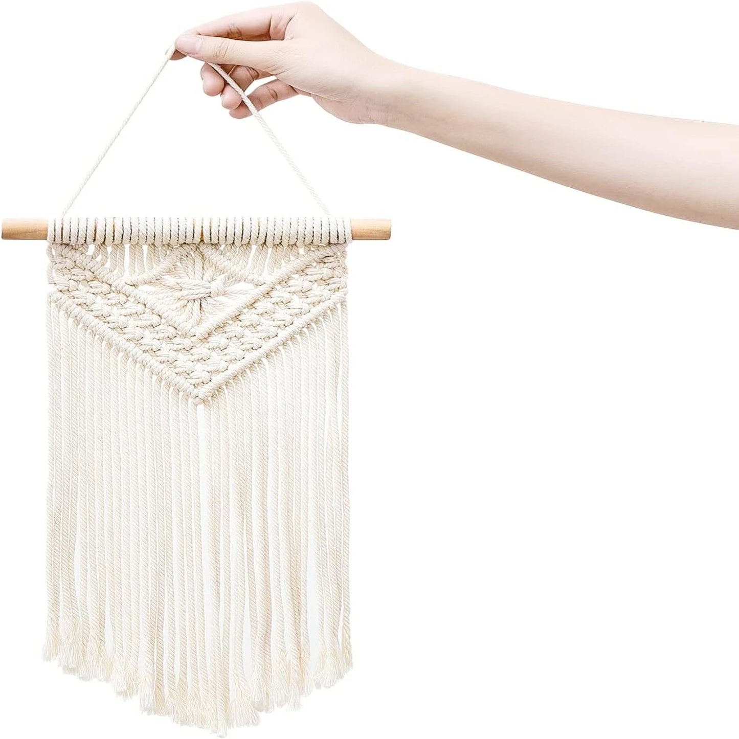 Small Woven Macrame Wall Hanging Pack