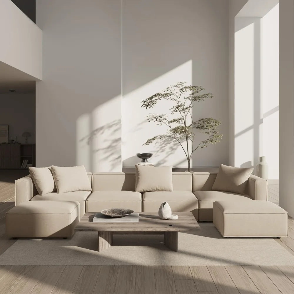 U-Shape Modern Luxury Modular Sectional Sofa