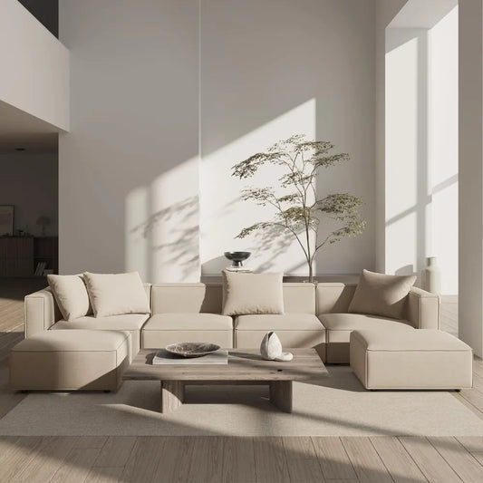 U-Shape Modern Luxury Modular Sectional Sofa