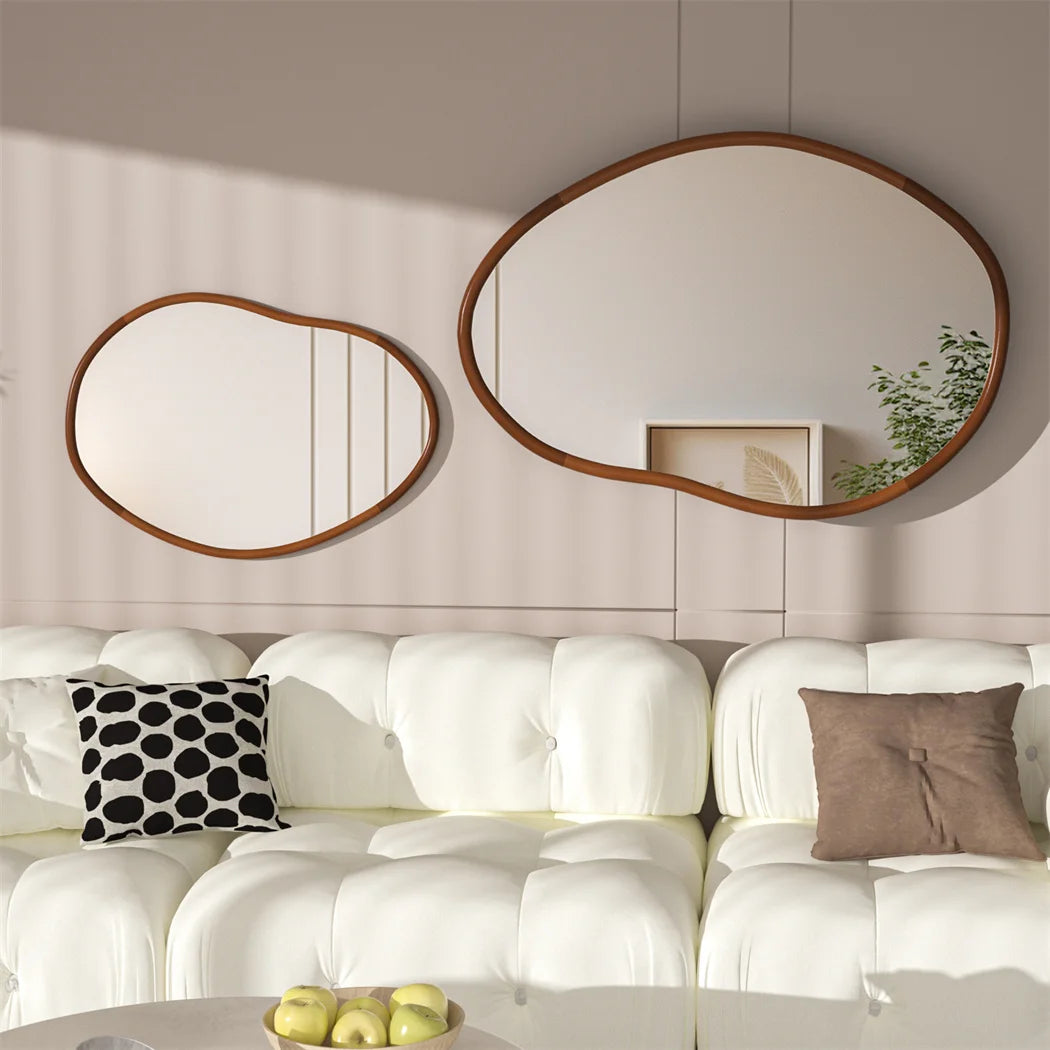 Full Length Wood Mirror Wall