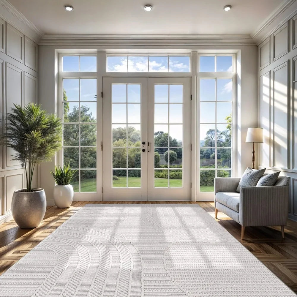 8'x10' Modern Luxury Geometric Arch Area Rug