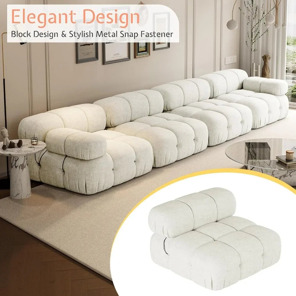 Cloud Modular Compression Sectional Sofa 4 Seater