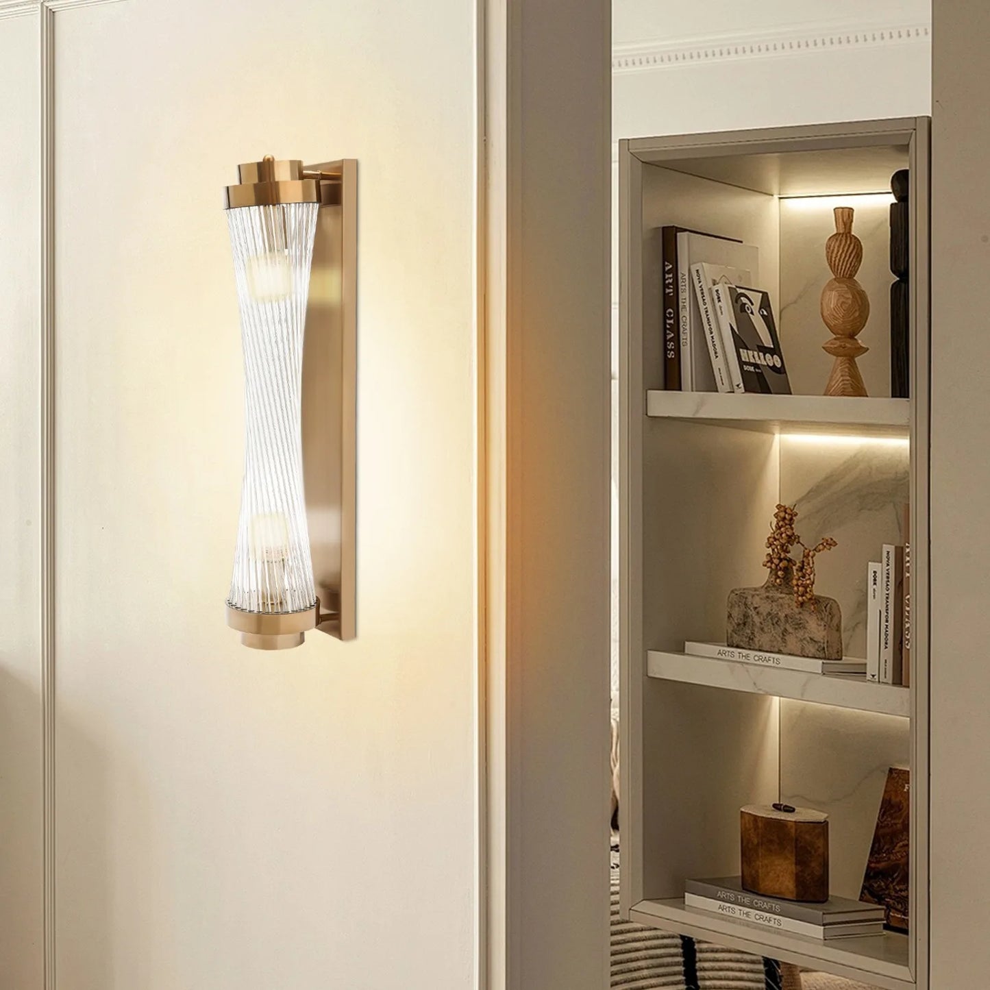Modern Indoor Brass Wall Sconce Light