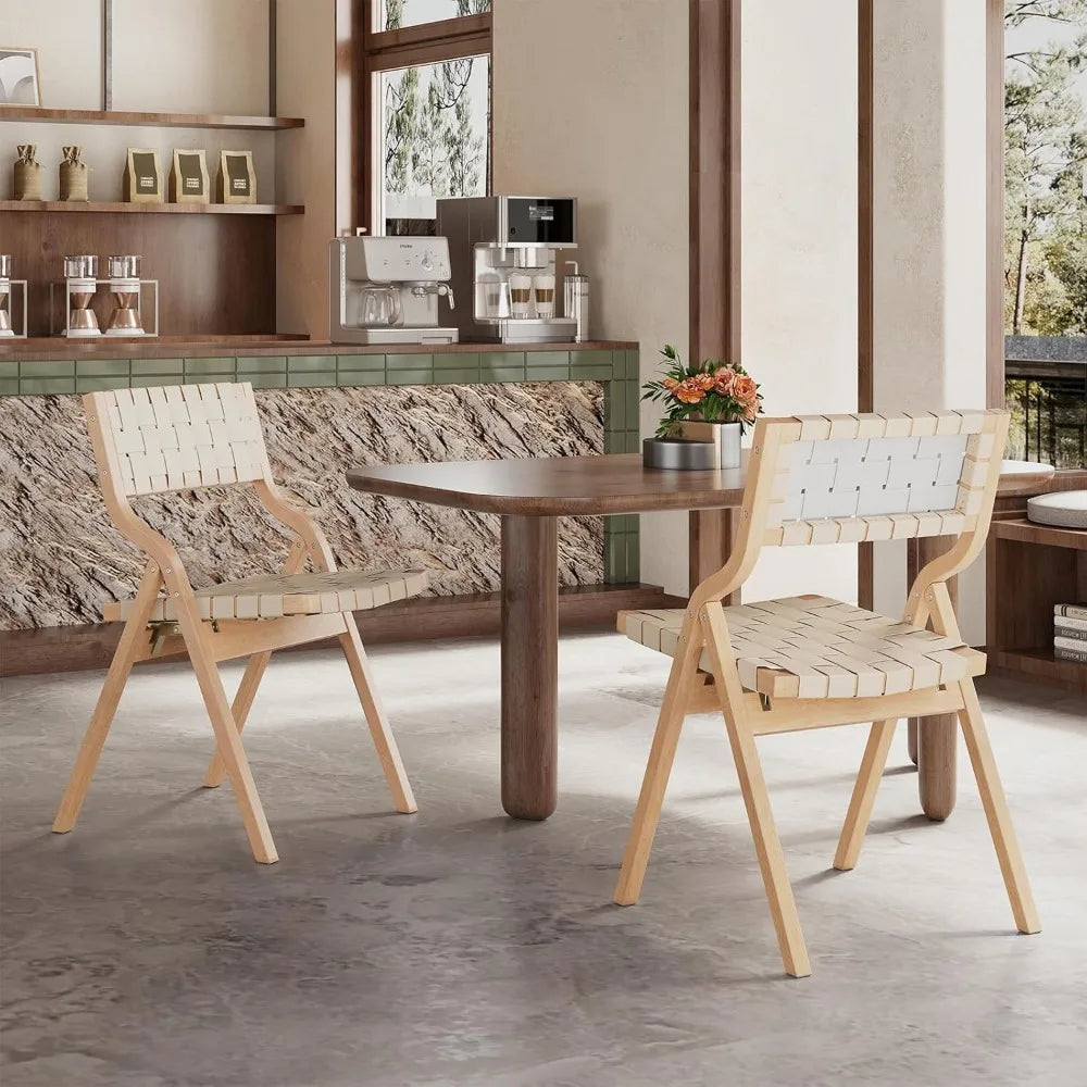 Woven Wooden Foldable Chairs