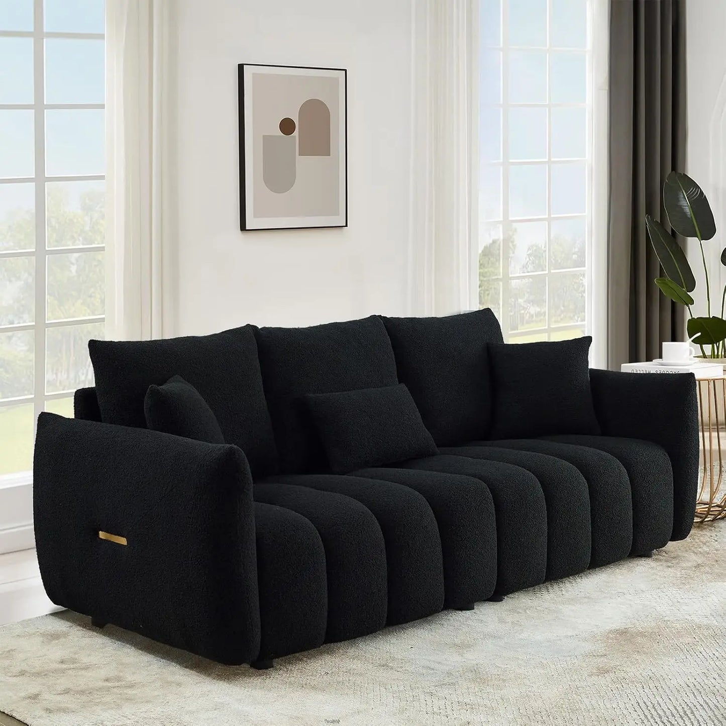82" Comfy Modern Teddy Cloud Sofa