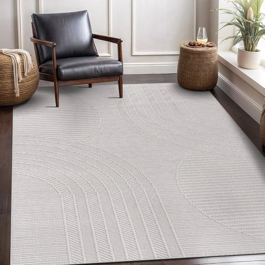 8'x10' Modern Luxury Geometric Arch Area Rug