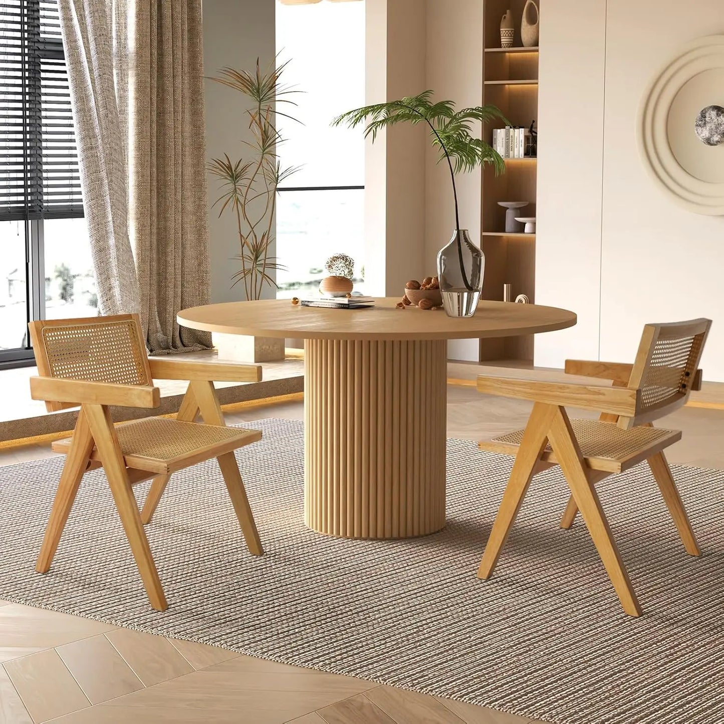 40" Round Farmhouse Dining Table