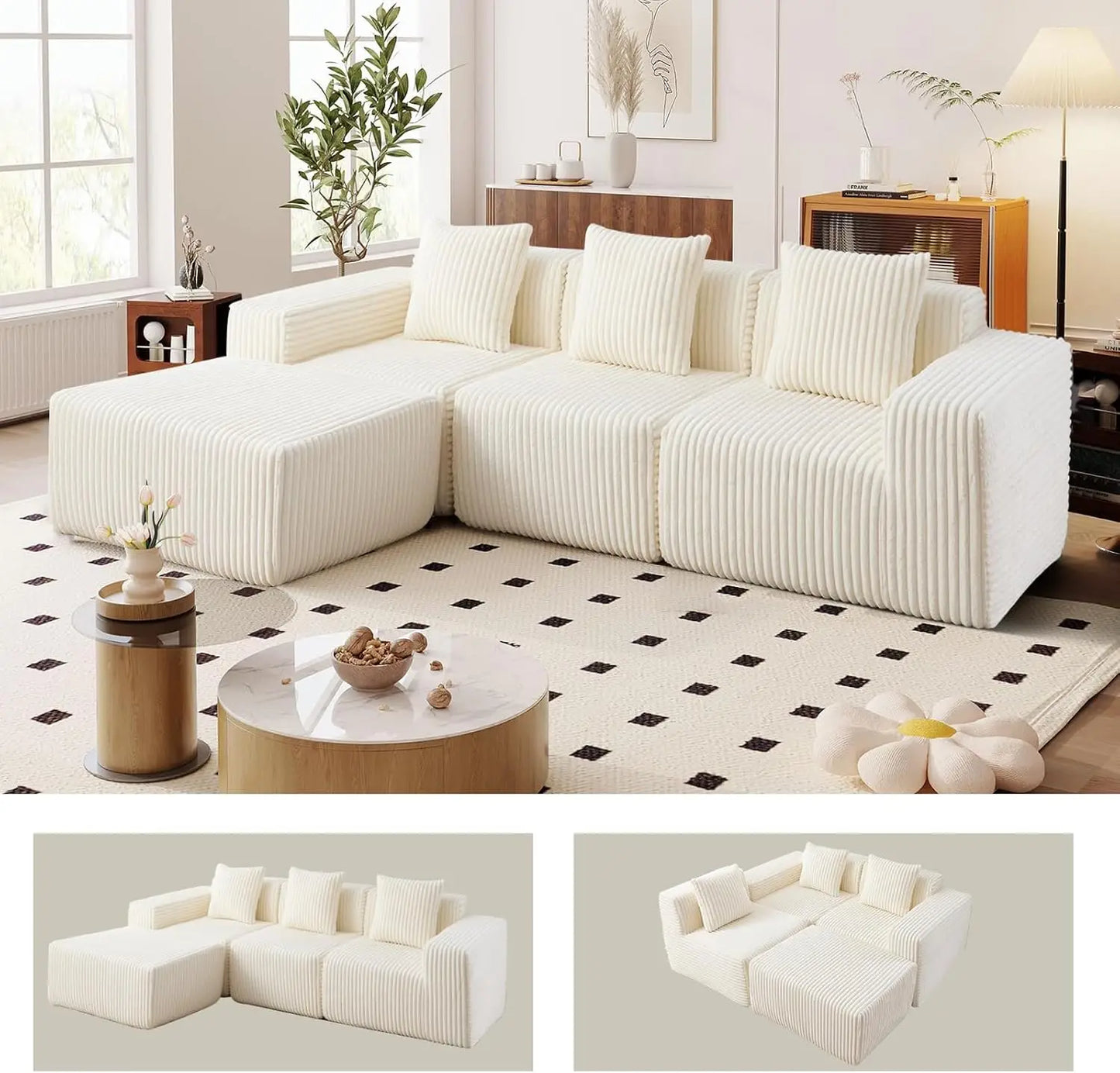 L-Shaped Free Combination Cloud Sofa