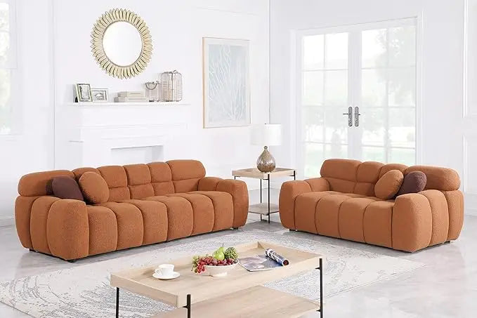 65" Loveseat & 86.5" 3 Seater Cloud Sofa
