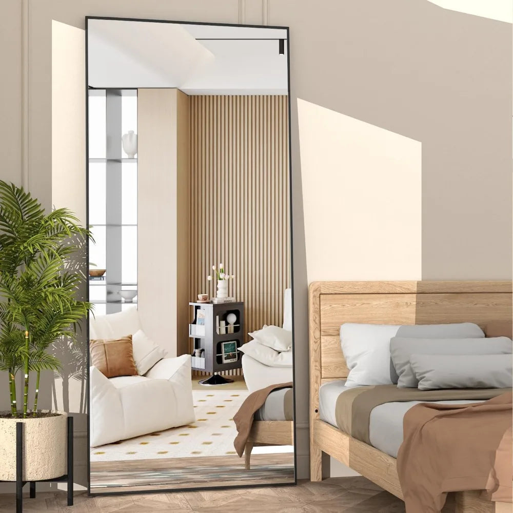 65"x24" Full Length Black Mirror
