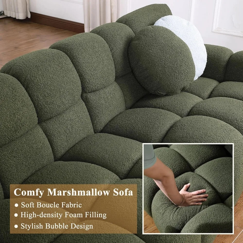 65" Loveseat & 86.5" 3 Seater Cloud Sofa