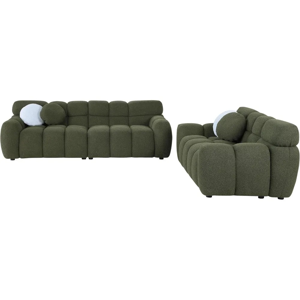 65" Loveseat & 86.5" 3 Seater Cloud Sofa