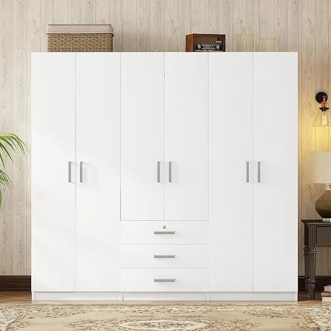 Large Wardrobe Closet 6 Doors