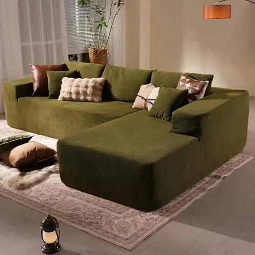 106" Super Comfy Cloud Sectional Couch with Chaise