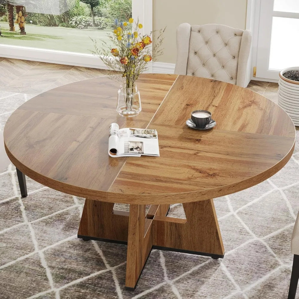 47" Rustic Farmhouse Dining Table for 4