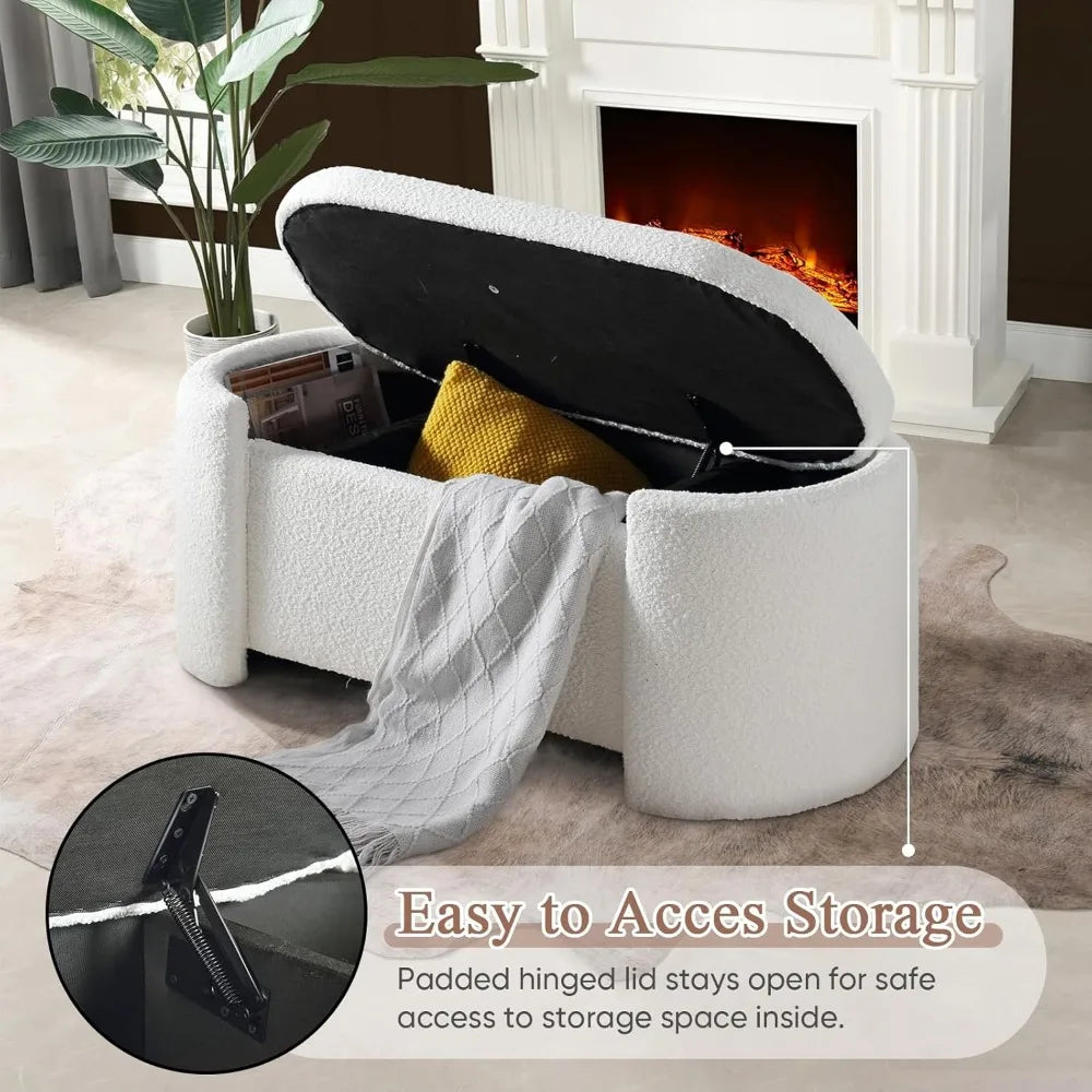 Modern Storage Ottoman Bench