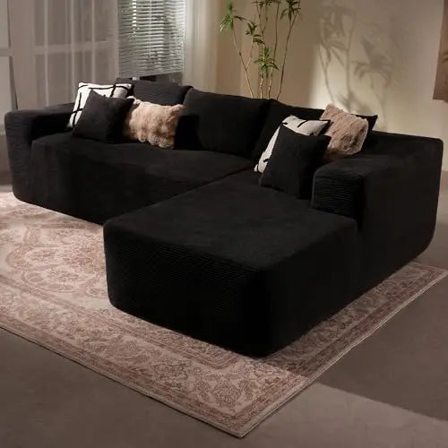 106" Super Comfy Cloud Sectional Couch with Chaise
