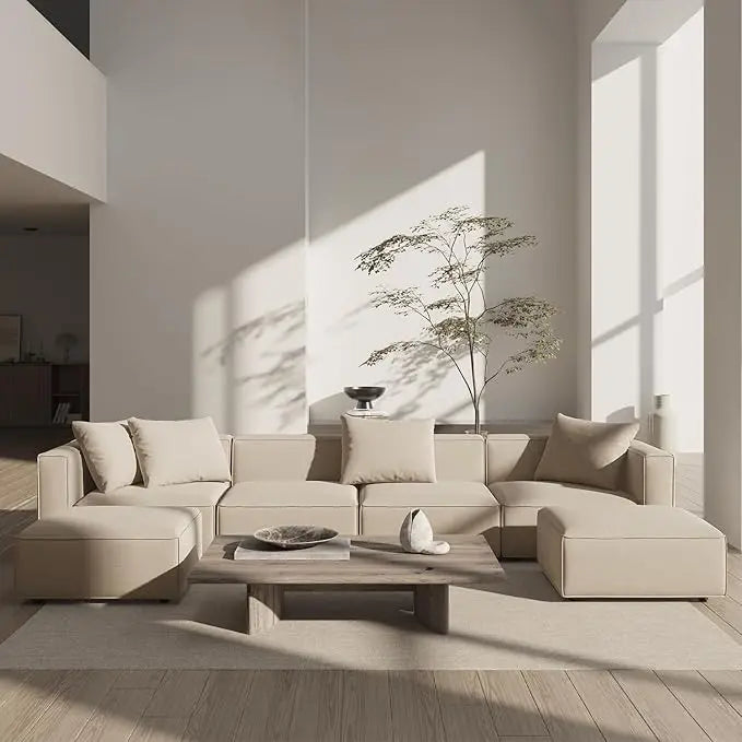 U-Shape Modern Luxury Modular Sectional Sofa