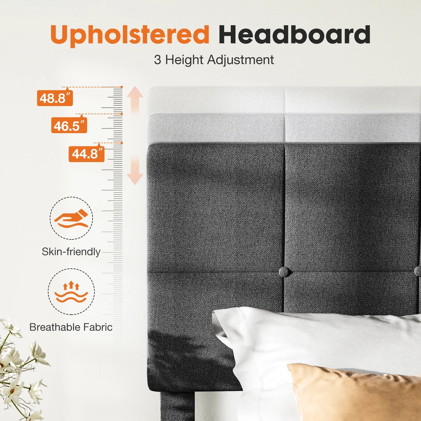 Queen Bed Frame with Headboard