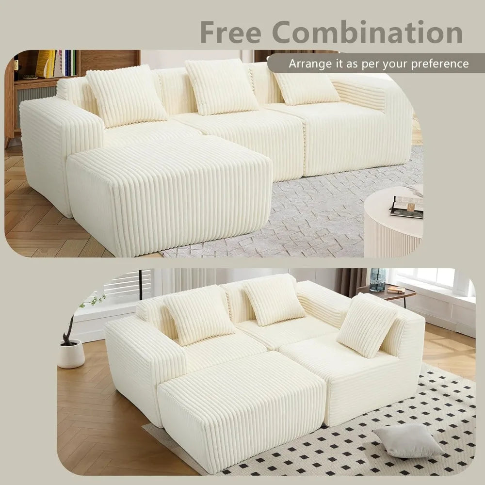 L-Shaped Free Combination Cloud Sofa
