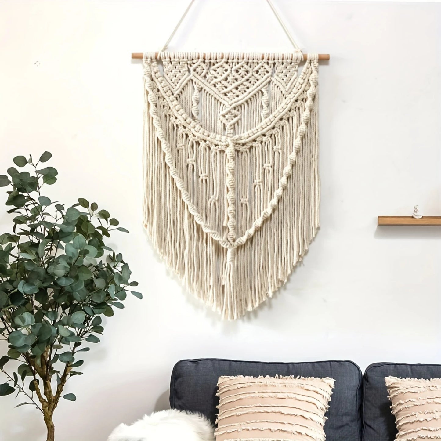 1pc Handmade Woven Bohemian Macrame Tapestry