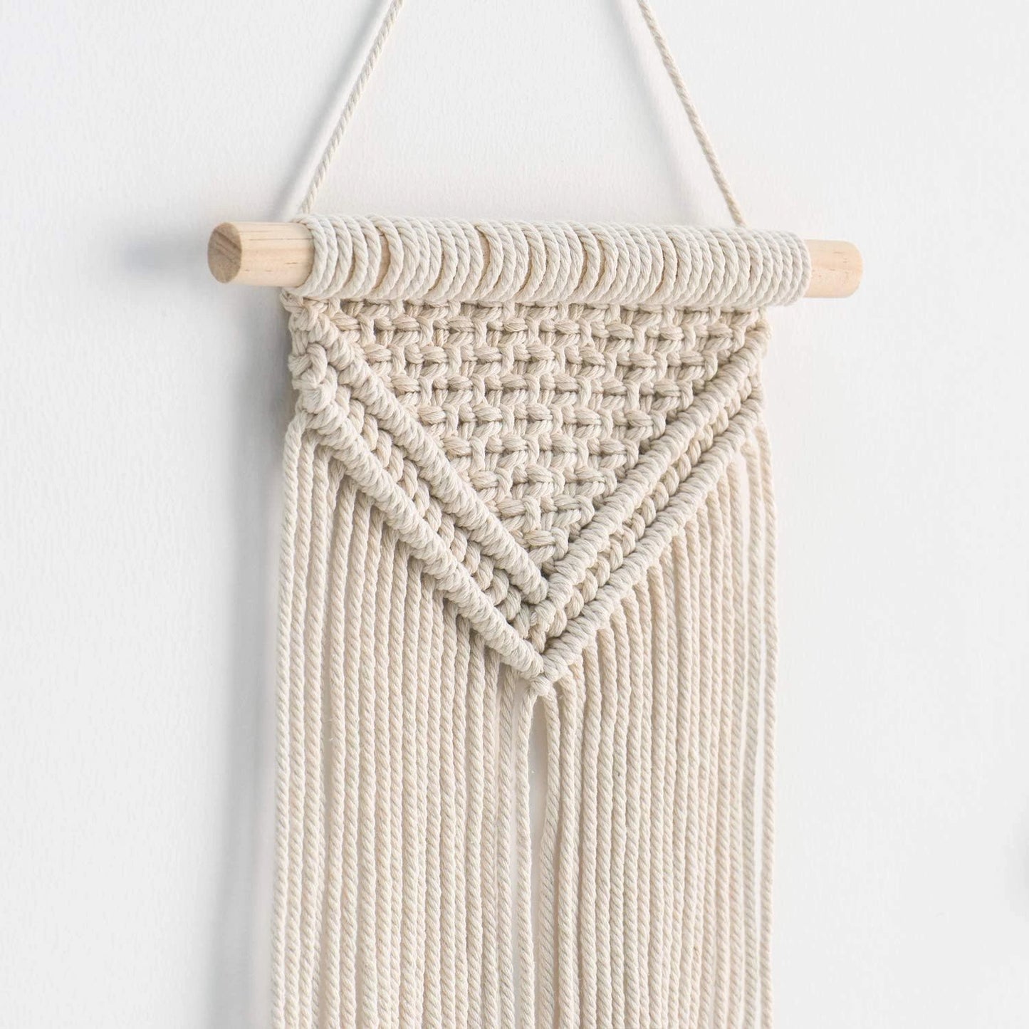 Small Woven Macrame Wall Hanging Pack