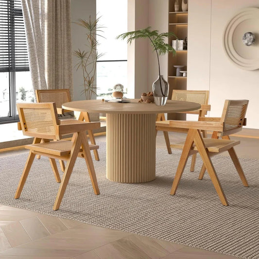 40" Round Farmhouse Dining Table