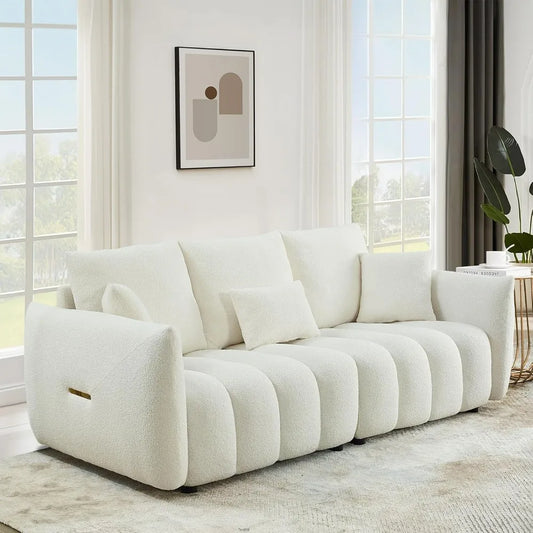 82" Comfy Modern Teddy Cloud Sofa