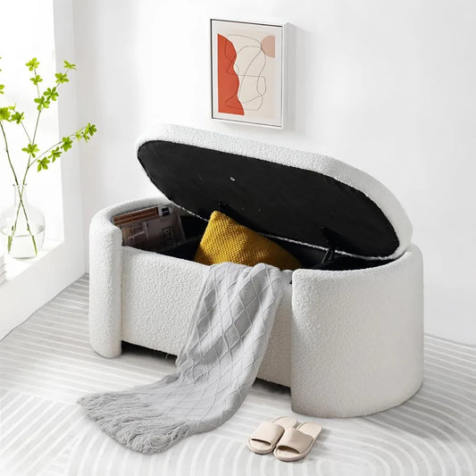 Modern Storage Ottoman Bench