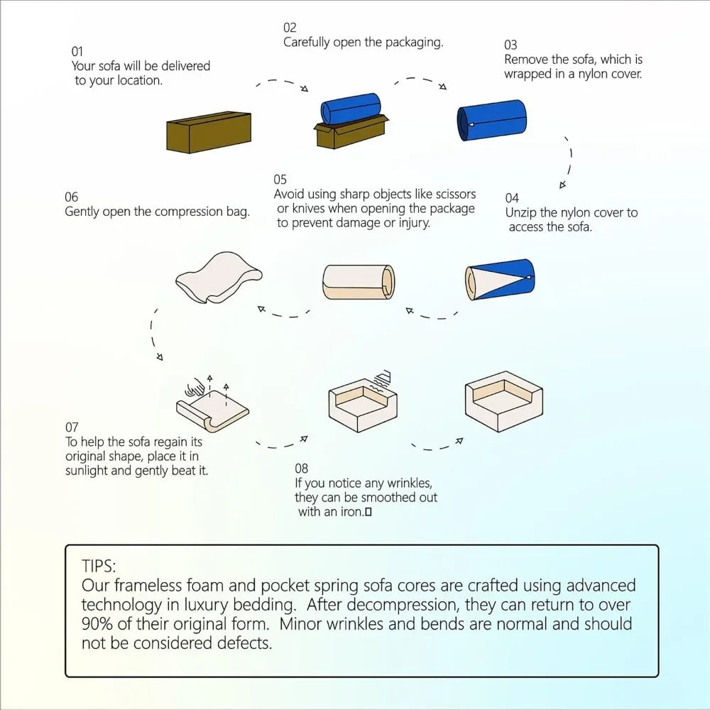 104'' Sherpa Modular Sectional Cloud Sofa
