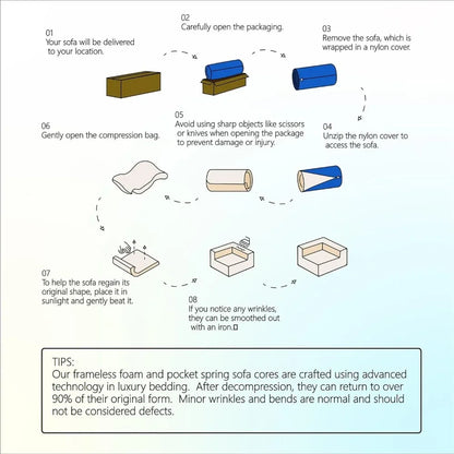 104'' Sherpa Modular Sectional Cloud Sofa
