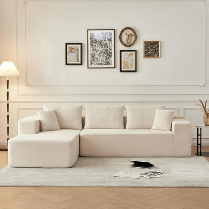 104'' Sherpa Modular Sectional Cloud Sofa