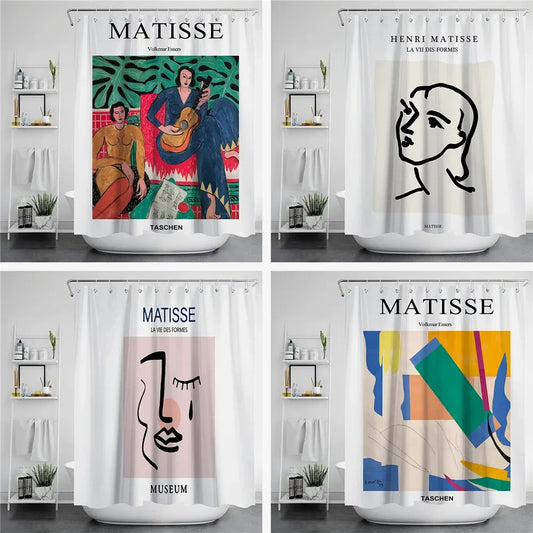 Abstract Painting Shower Curtain